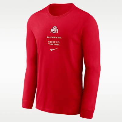 Ohio State Sideline Men's Nike Dri-FIT College Long-Sleeve T-Shirt